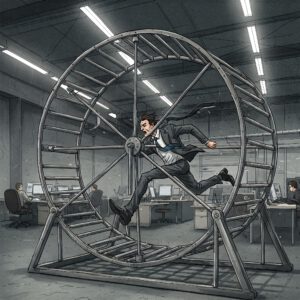 Mehr über den Artikel erfahren Arbeiten im Hamsterrad: Produktivität ist nicht gleich Geschäftigkeit 🐹