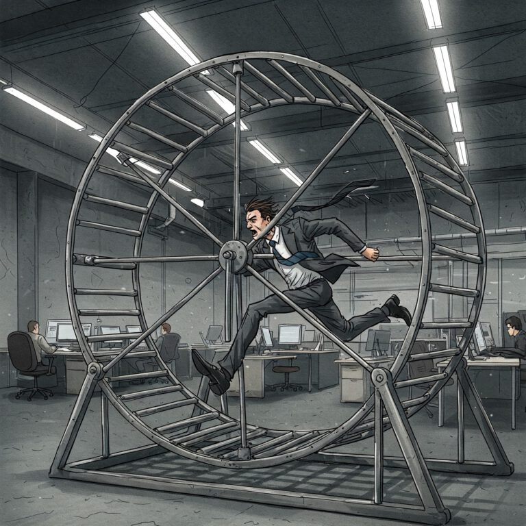 Mehr über den Artikel erfahren Arbeiten im Hamsterrad: Produktivität ist nicht gleich Geschäftigkeit 🐹