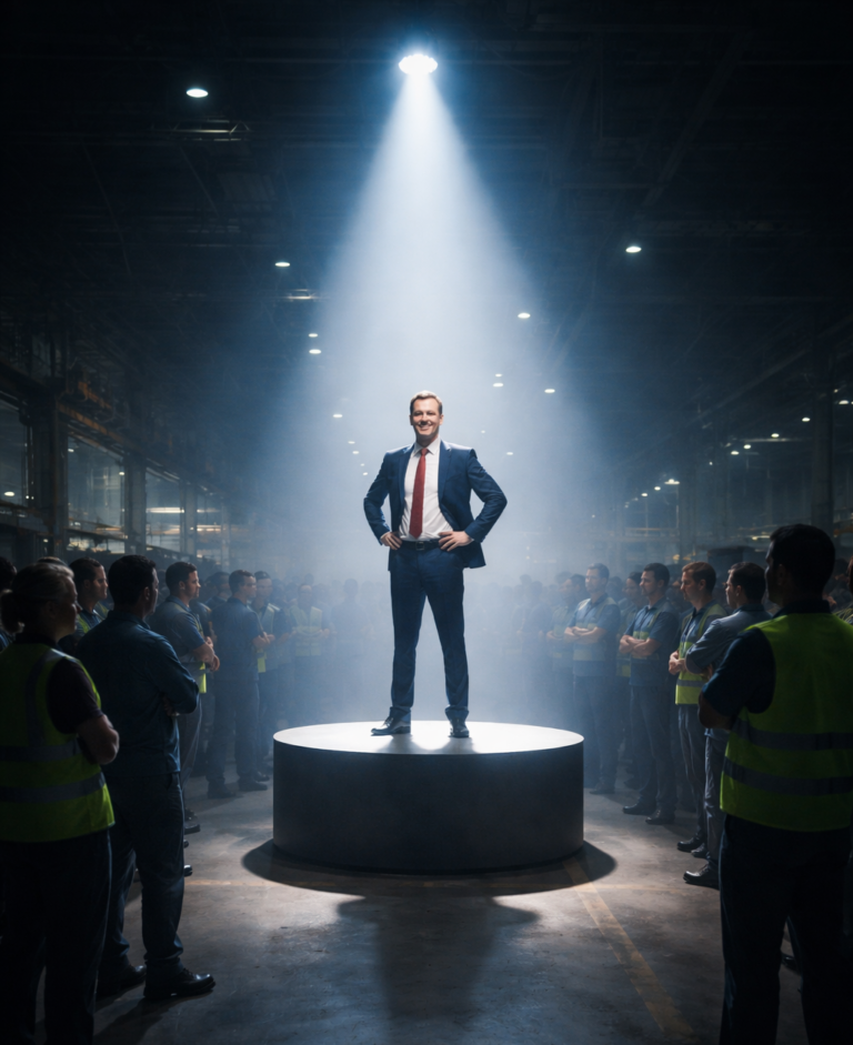 Archetyp #12 dysfunktionaler Lean Manager: Der Rampenlicht Regisseur 🎤